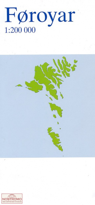 ÎLES FÉROÉ | carte touristique Kort & Matrikelstyrelsen