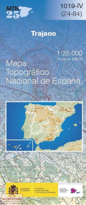 1019-4 TRAJANO | carte topographique CNIG