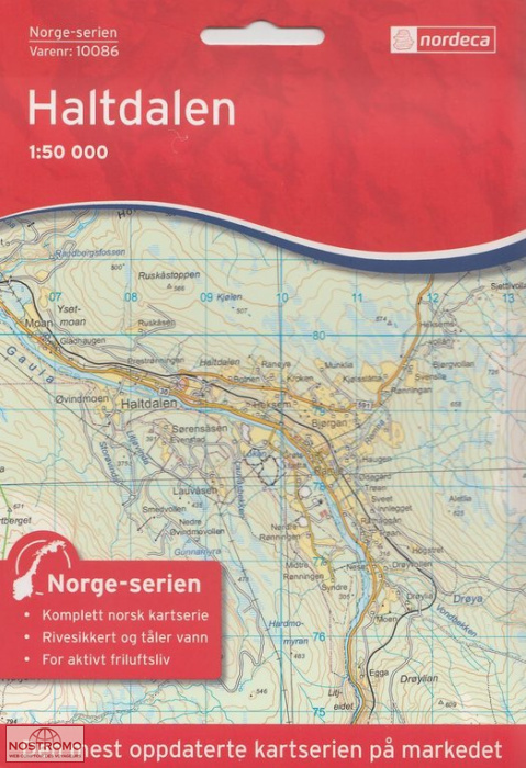 10086 HALTDALEN | Nordeca topographical map