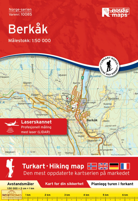 10085 BERKAK | carte topographique Nordic Maps