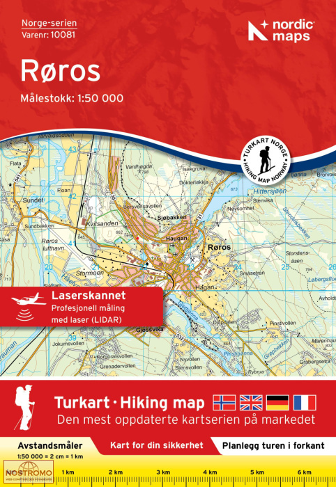 10081 RØROS | carte topographique Nordic Maps