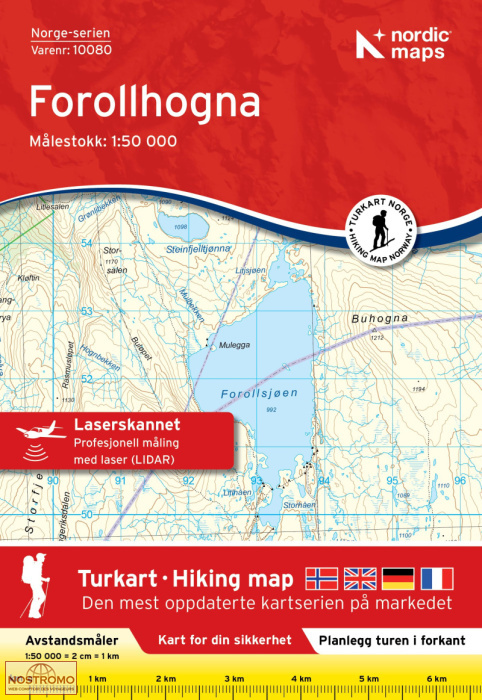 10080 FOROLLHOGNA | carte topographique Nordic Maps