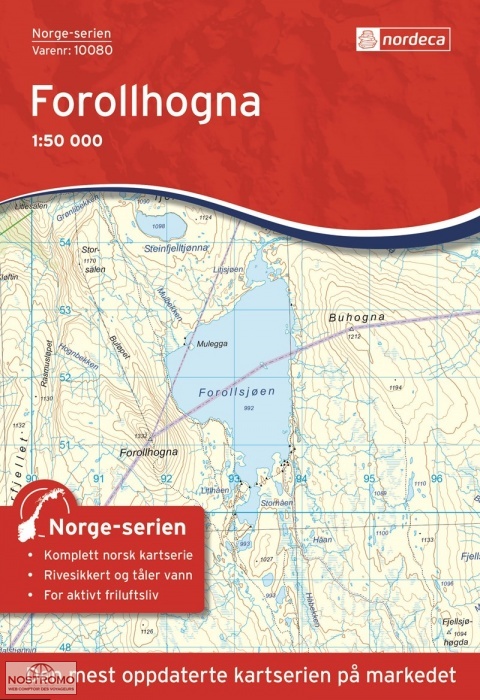 10080 FOROLLHOGNA | carte topographique Nordeca