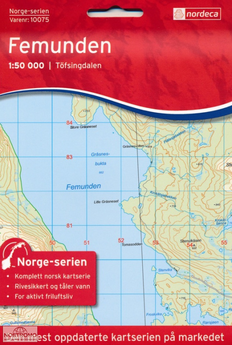 10075 FEMUNDEN | carte topographique Nordeca