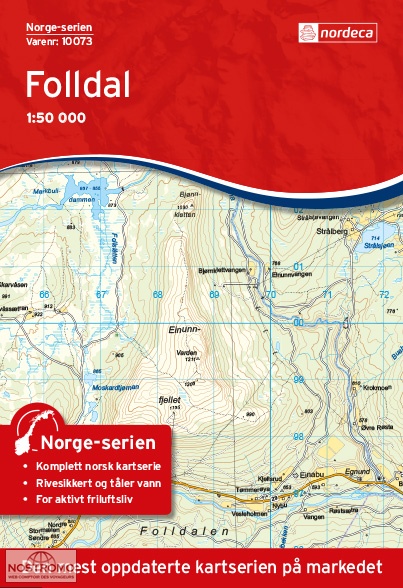 10073 FOLLDAL | carte topographique Nordeca