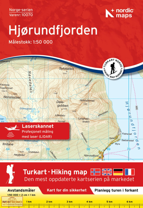 10070 HJØRUNDFJORDEN | carte topographique Nordic Maps