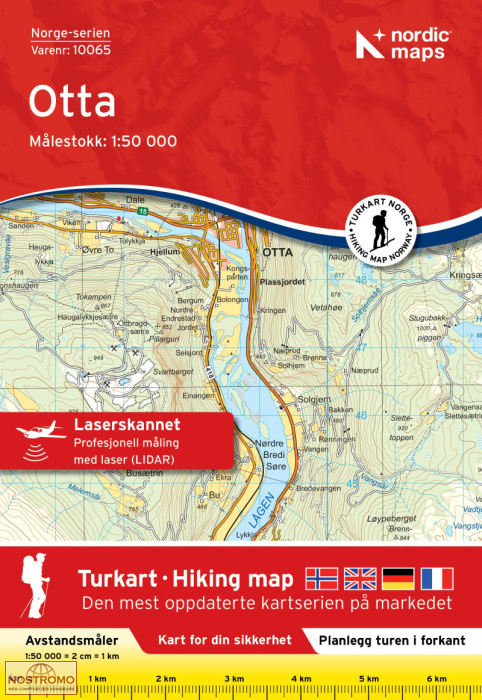 10065 OTTA | carte topographique Nordic Maps
