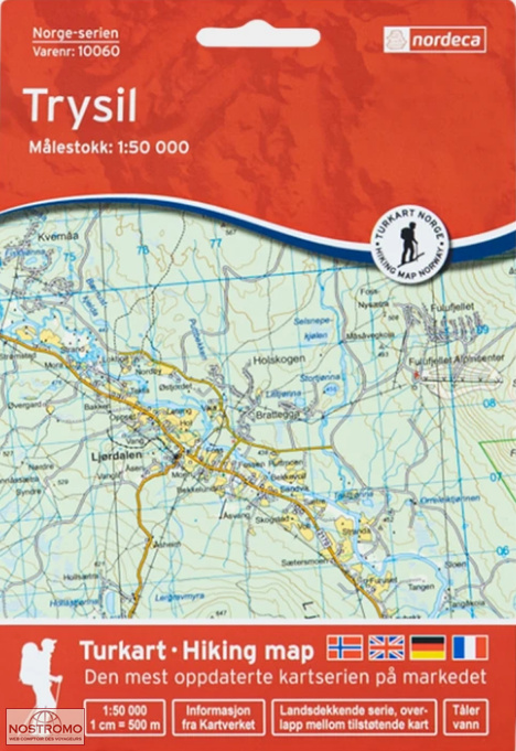 10060 LJØRDALEN | carte topographique Nordeca
