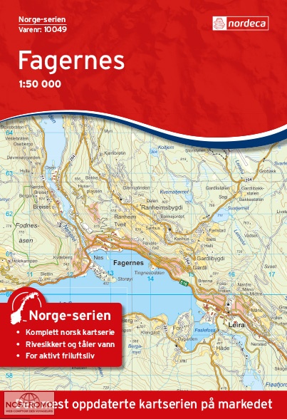 10049 FAGERNES | carte topographique Nordeca