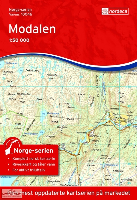 10046 MODALEN | carte topographique Nordeca