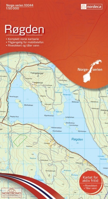 10044 RØGDEN | carte topographique Nordeca
