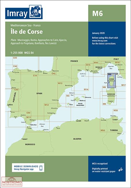 M6 CORSE | carte marine Imray