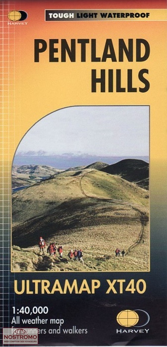 PENTLAND HILLS | Harvey hiking map