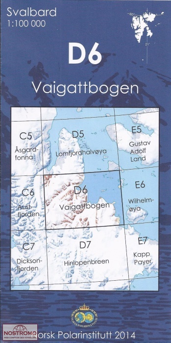 D6 VAIGATTBOGEN | Norsk Polarinstitutt topographical map