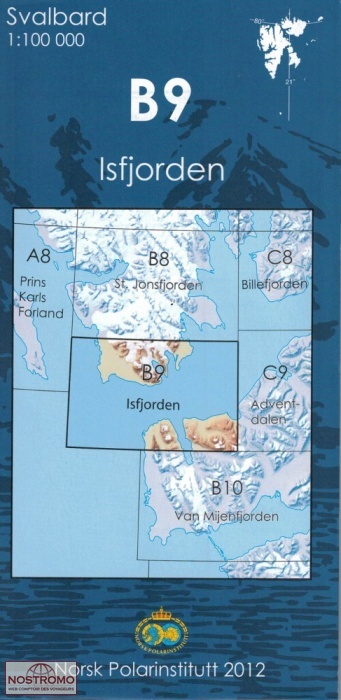 B9 ISFJORDEN | Norsk Polarinstitutt topographical map