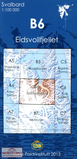 B6 EIDSVOLLFJELLET | Norsk Polarinstitutt topographical map