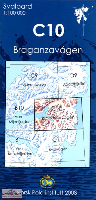 C10 BRAGANZAVAGEN | Norsk Polarinstitutt topographical map