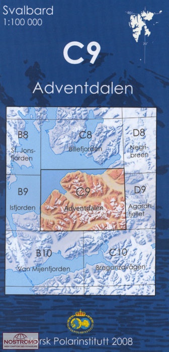 C9 ADVENTDALEN | Norsk Polarinstitutt topographical map