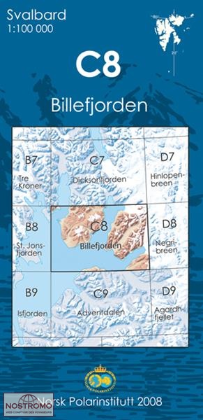 C8 BILLEFJORDEN | Norsk Polarinstitutt topographical map