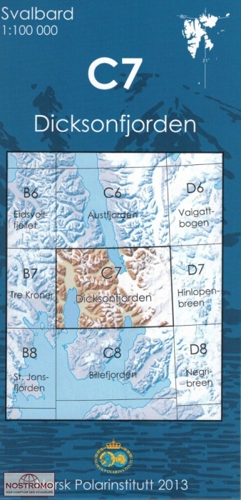 C7 DICKSONFJORDEN | Norsk Polarinstitutt topographical map