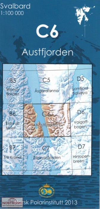 C6 AUSTFJORDEN | Norsk Polarinstitutt topographical map