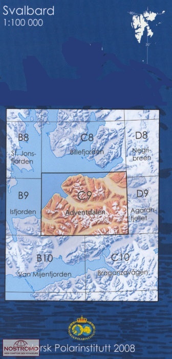 B12 TORELLBREEN | Norsk Polarinstitutt topographical map