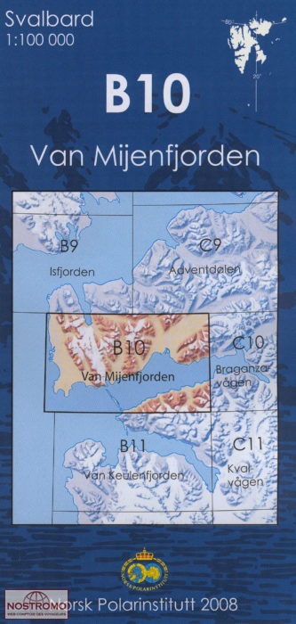B10 VAN MIJENFJORDEN | Norsk Polarinstitutt topographical map