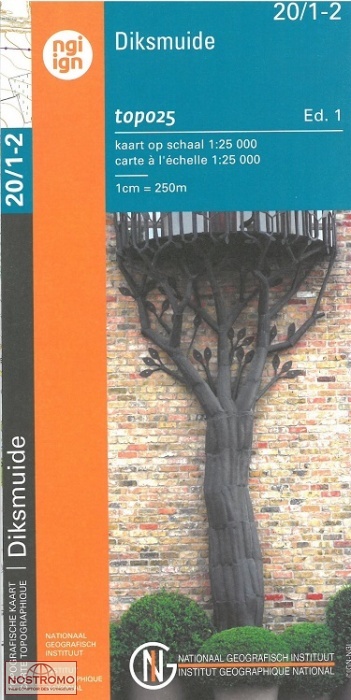 20/1-2 DIKSMUIDE | carte topographique NGI/IGN