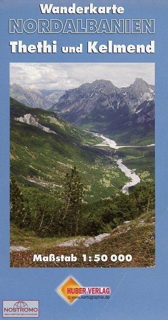 NORTHERN ALBANIA - THETHI AND KELMEND | Huber hiking map