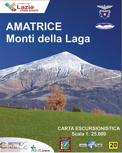 20 AMATRICE - MONTI DELLA LAGA | carte de randonnée Il Lupo