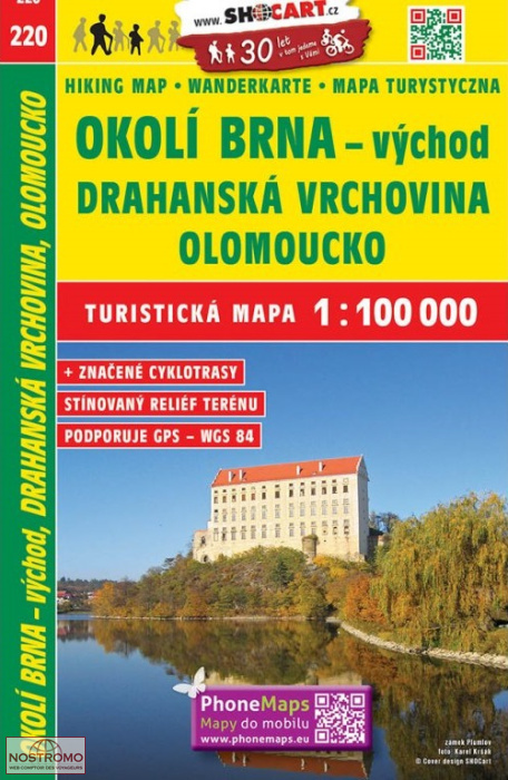 220 OKOLI BRNA VYCHOD | carte touristique Shocart