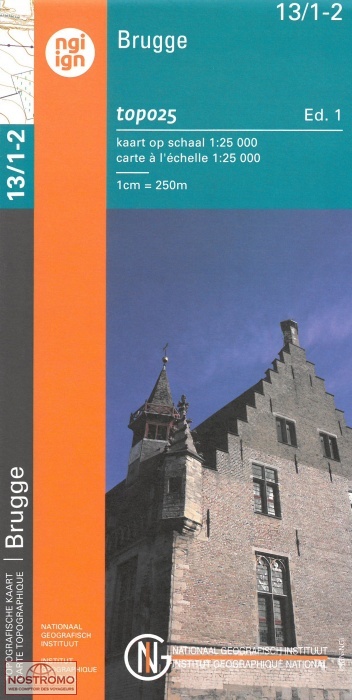 13/1-2 BRUGGE | carte topographique NGI/IGN