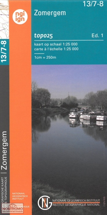 13/7-8 ZOMERGEM | carte topographique NGI/IGN
