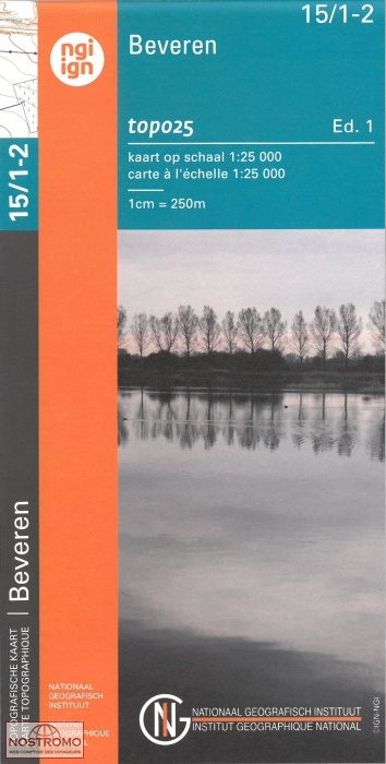 15/1-2 BEVEREN | carte topographique NGI/IGN