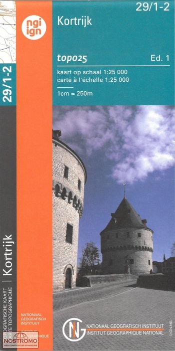 29/1-2 KORTRIJK | carte topographique NGI/IGN