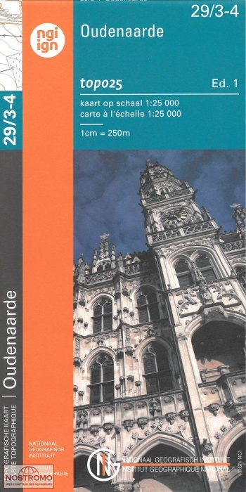 29/3-4 OUDENAARDE | carte topographique NGI/IGN