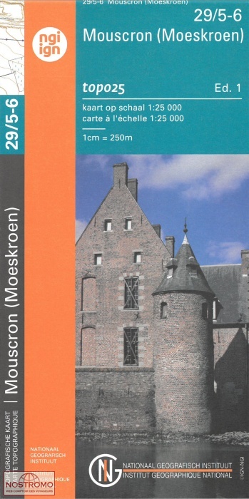 29/5-6 MOUSCRON (MOESKROEN) | carte topographique NGI/IGN