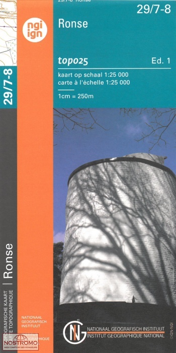29/7-8 RONSE | carte topographique NGI/IGN