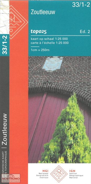 33/1-2 ZOUTLEEUW | carte topographique NGI/IGN