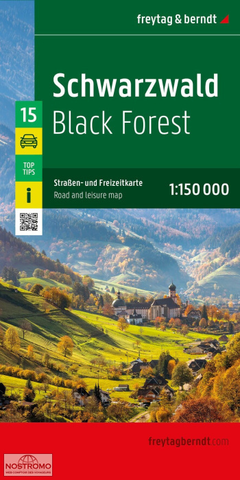 15 FORÊT NOIRE | carte routière Freytag & Berndt