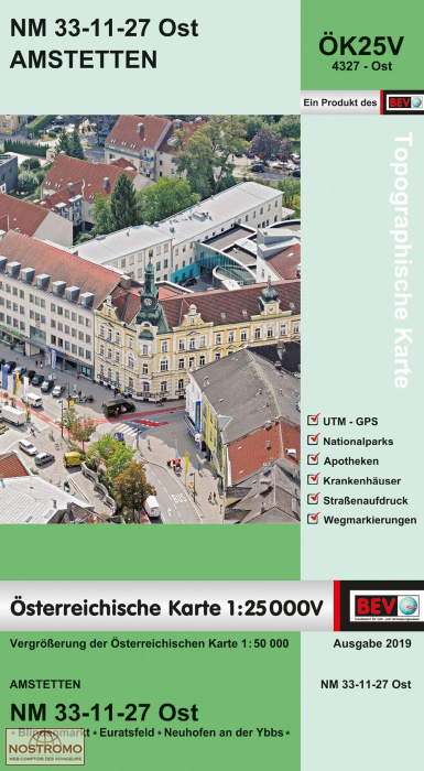 4327-OST AMSTETTEN | carte topographique BEV