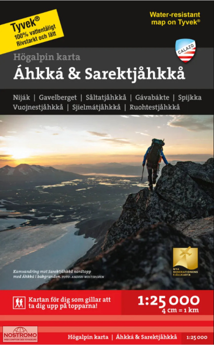 ÁHKKÁ & SAREKTJÅKKÅ | Calazo hiking map