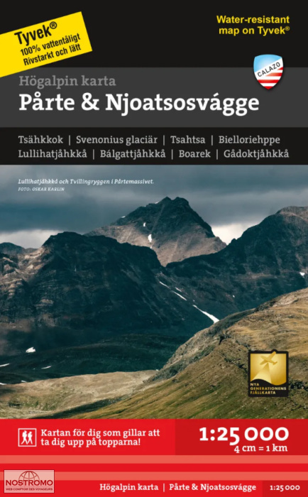 PÅRTE & NJOATSOSVÁGGE | Calazo hiking map