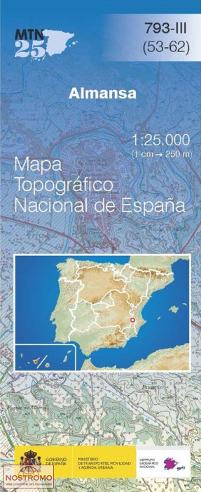 793-3 ALMANSA | carte topographique CNIG