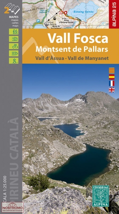 28 VALL FOSCA - MONTSENT DE PALLARS | cartes de randonnée Alpina
