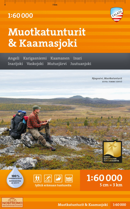MUOTKATUNTURIT & KAAMASJOKI | Calazo hiking map