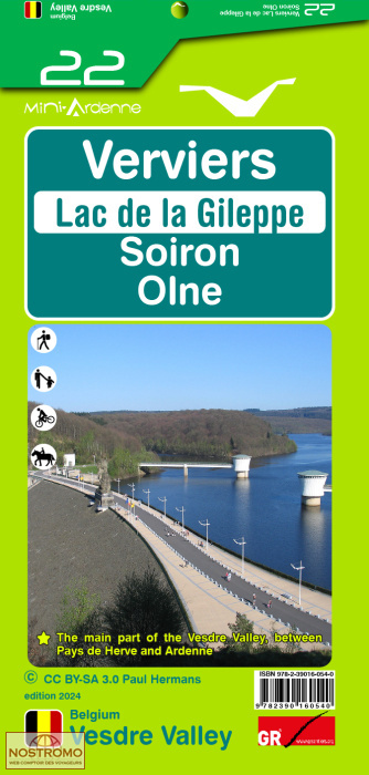 22 VERVIERS - LAC DE LA GILEPPE | carte de randonnée Mini-Ardenne