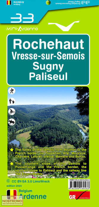 33 ROCHEHAUT - VRESSE-SUR-SEMOIS | carte de randonnée Mini-Ardenne