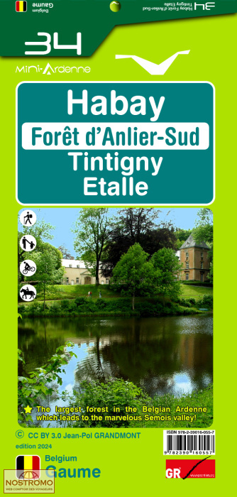 34 HABAY - FORÊT D'ANLIER-SUD | carte de randonnée Mini-Ardenne