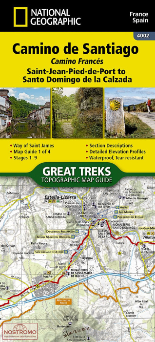 CAMINO DE SANTIAGO - CAMINO FRANCÈS - 1 | National Geographic  hiking mapguide